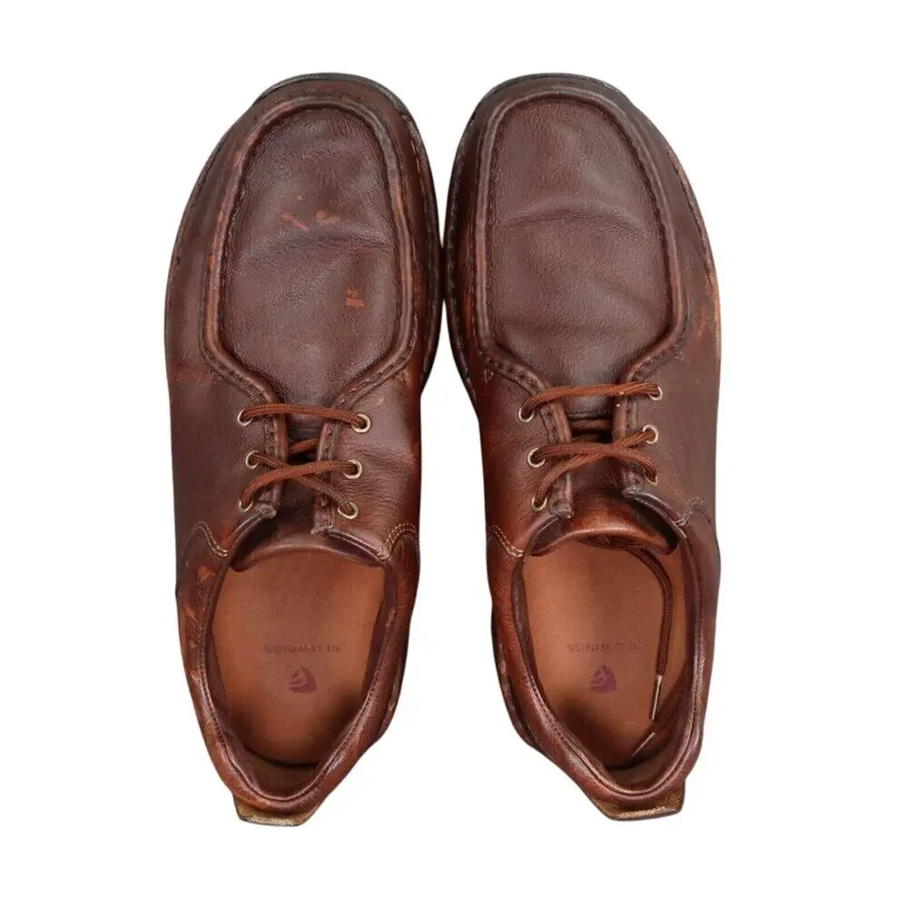 Red Wing Shoes Mens 11 Casual Chukka Derby Moc Leather Brown Comfort Lace Up EE